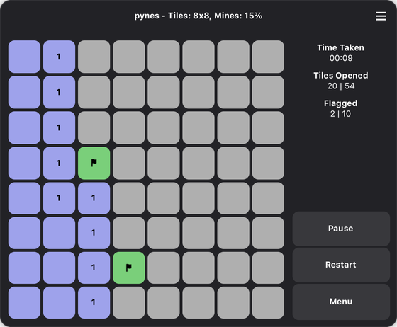 The Pynes game window